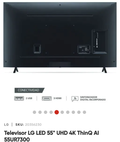 SE VENDE TV 55