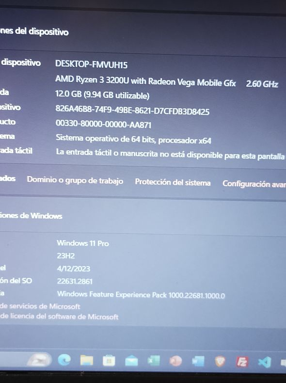 Vendo Laptop Acer (usado buen estado) razen 3, 12 GB de Ram