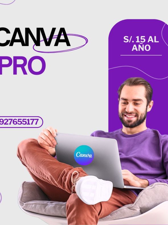 CANVA PRO POR UN AÑO